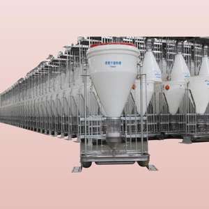 Vente en gros d'équipements d'élevage neufs Hengyin Pigs House, mangeoire automatique humide/sèche, matériau plastique + acier, blanc, 50 kg, garantie 1 an - Product Image 2