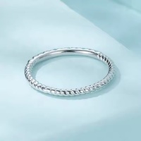 Bague turquoise en argent sterling 925 Design classique Zircon pierre bague d'éternité femmes bagues bijoux