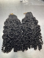 Prix de gros usine Cheveux naturels pour tresses au crochet, extensions de cheveux, mèches de cheveux bouclés birmans sans nœuds, vente chaude