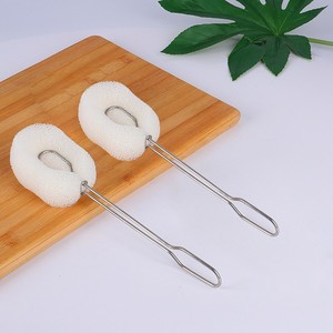 Zenidoo Accessoires de cuisine durables Brosse éponge de nettoyage pour tasses en verre avec manche en acier inoxydable et tête remplaçable pour tasses isothermes - Product Image 4