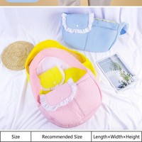 Sac à dos respirant pour animaux de compagnie (chats et chiens) – Sling bandoulière souple en coton et lin style Teddy, capacité 3 kg