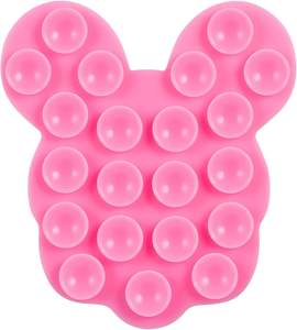Support de téléphone rose en forme de <span class=keywords><strong>Mickey</strong></span> ventouse support mains libres universel pour <span class=keywords><strong>iPhone</strong></span> Samsung pour miroirs douches cadeau de nouveauté - Product Image 1