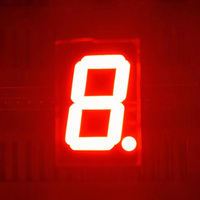 Affichage LED ultra rouge (200-270mcd) 0.56 pouces à un chiffre SMD 7 segments