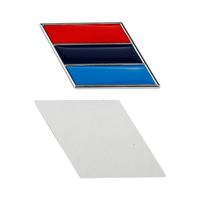 Logo de voiture en métal 3d personnalisé, drapeaux français, allemands et italiens, ailes, décoration arrière, autocollants de moto
