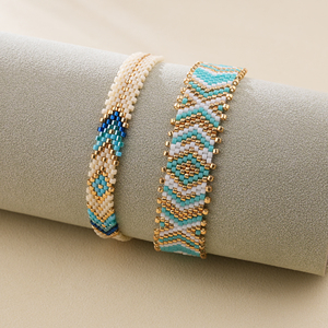 Nouveau bracelet en perles tressées Miyuki fait à la main pour femmes - Product Image 1