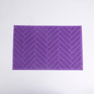 Tapis pour animaux de compagnie en PVC moderne rayé, doux, écologique, durable, bol pour chien, litière pour chat, nourriture, alimentation, voyage, antidérapant, lavable à la main - Product Image 1