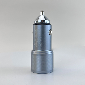 <span class=keywords><strong>Chargeur</strong></span> de <span class=keywords><strong>voiture</strong></span> USB haute vitesse 25W à charge rapide PD, QC3.0, en alliage d'aluminium et matériau PC ignifuge, 1 sortie USB et Type-C 5V3A - Product Image 5