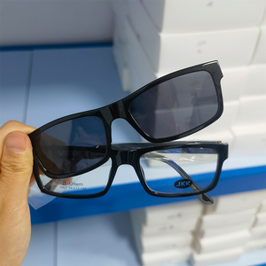 Kính mát clip trên tay làm Acetate phụ nữ cổ kính quang học giá rẻ giá ngẫu nhiên ulterm clip trên kính mắt khách hàng khung - Product Image 4