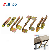 20.058 WELLTOP Charnière de levage métallique réglable à tige télescopique pour bureau d'étudiant, canapé et meubles de cuisine