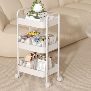 Estante De Almacenamiento <b>Plastic</b> Kitchen Organizers Bedroom Storage Shelf Bathroom Rack Storage Holders with <b>Wheels</b> - Product Image 3