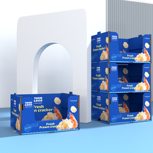 Tùy chỉnh các tông hiển thị đứng Tầng Kệ bán lẻ giấy Snack thực phẩm nhúng nước sốt gia vị kẹo các tông kệ trưng bày - Product Image 2