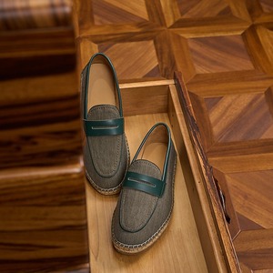 Nouvelles chaussures de pêcheur pour hommes, style moderne, chaussures paresseuses en lin, mocassins respirants pour le printemps et l'été. - Product Image 4