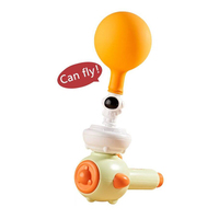 Ensemble de jouets à ballons soufflants 3 en 1 avec balle volante Jouet en plastique sifflets Jouet de motricité orale