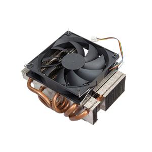 Refroidisseur d'air pour processeur OEM personnalisé à flux supérieur avec caloducs en cuivre et ventilateur PWM |   Conception basée sur des dessins - Product Image 1