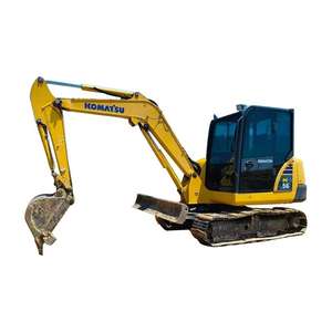 Mini-excavatrice Komatsu d'occasion de 5 tonnes PC56-7, Japon, excavatrice à chenilles hydraulique, moteur, boîte de vitesses, pompe testée et inspection vidéo, Shanghai - Product Image 5