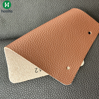 En stock, tissu en similicuir PU écologique, texture litchi, pour ameublement, canapé, lit, chaise, siège de voiture, couleur personnalisée
