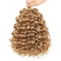 SHAROPUL Offre Spéciale Extensions de Cheveux Synthétiques Gogo Wave Curl Soft Deep Braid pour Machine à Tresser Double Trame Toutes Couleurs