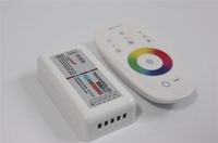 Contrôleur LED RGB RGBW à écran tactile sans fil 2,4G, DC 12-24V, télécommande RF, variateur RGB, applicable aux bandes lumineuses LED RGB RGBW 5050 2835