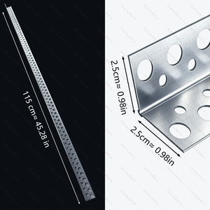 Protection d'angle flexible en L, profilé en acier perforé pour le renforcement des angles et des murs en plâtre - Product Image 3