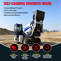 Camion malaxeur à béton diesel autochargeur 1,3 m³ à performance stable, le plus vendu