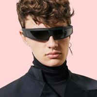 Lunettes de soleil de sport Y2K tendance avec verres PC AC, unisexes, protection UV400 pour la conduite en extérieur et la protection des yeux