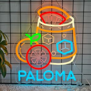 Letrero de neón <span class=keywords><strong>Paloma</strong></span>, luces de neón decoración de arte de pared colgante para restaurantes mexicanos tienda luz de neón personalizada - Product Image 6