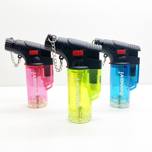 Dongyi fábrica nova chegada transparente tocha isqueiro elétrico recarregável isqueiro gás cozinha - Product Image 4