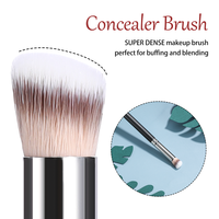En gros unique correcteur brosse marque privée petit plat haut Kabuki nez Contour brosse synthétique sous les yeux correcteur brosse