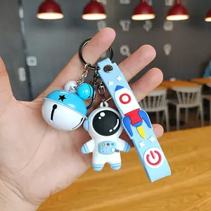 Exquisite Creative Cartoon Astronaut PVC Keychain Wholesale Rubber Silicone Pvc Key Chain