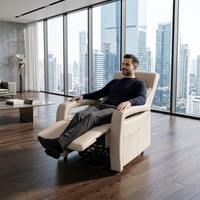 Fauteuil inclinable électrique pour personnes âgées PUZE PZ106, avec fonction de levage, chauffage, revêtement en cuir PU, structure en bois, télécommande USB, design minimaliste moderne