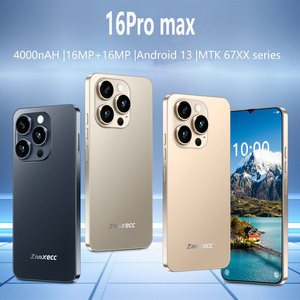 โทรศัพท์จดจำใบหน้า16 PRO MAX 64GB รุ่นขายดีและเป็นที่นิยมพร้อมแบตเตอรี่ขนาดใหญ่5000mAh รองรับ4G - Product Image 2