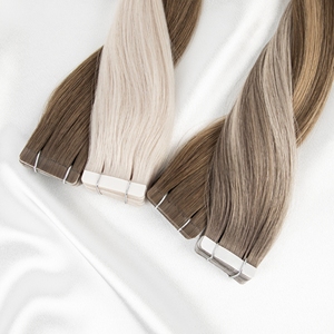 Extensiones de Cabello Adhesivas LeShine de 22 Pulgadas, Cabello Humano Virgen Teñido, Extensiones de Cabello Ruso Adhesivas - Product Image 2