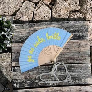 Abanicos Personalizados de Bambú de 21 cm con Asa, Estilo Vintage, Superficie de Tela Tradicional con Técnica de Tallado para Decoración del Hogar y Promocionales - Product Image 2