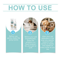 EelJoy Spray d'apprentissage de la propreté pour chiens et chats 60ml en plastique, guide de positionnement pour la toilette quotidienne