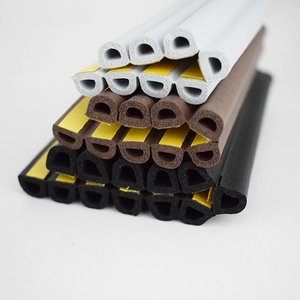 Tira de sellado de espuma autoadhesiva en forma de D/P/E/I, tira de goma de esponja EPDM para puerta de madera, insonorizada, a prueba de polvo, a prueba de viento - Product Image 4