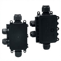 Boîtier de jonction étanche extérieur IP68 M2068-4TA 2 entrées 2 sorties avec bornier SAA CE ROHS pour électronique d'éclairage