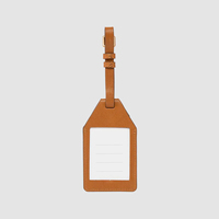 LOGO personnalisé véritable cuir nappa lisse voyage avion bagages étiquette volante étiquette de bagage pour support AirTag