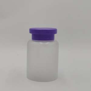 Botella de PET Engrosada de 150ml para Medicamentos, Vitamina E, Tapa Grande, Negra y Roja, Botella Vacía, Fabricante en Stock - Product Image 2