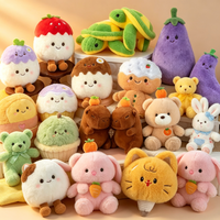 Vente en gros de jouets en peluche personnalisés à bas prix de 8 pouces, assortis, doux et confortables, pour enfants, poupées de machine à griffes, jouets en peluche de dessin animé