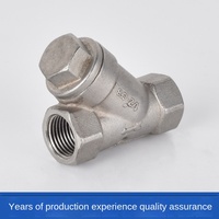 Válvula de agua con filtro de ángulo de acero inoxidable 304, 6 puntos, rosca interna, 4 puntos, válvula de rosca de tornillo de agua del grifo, tipo OEM GL11WY