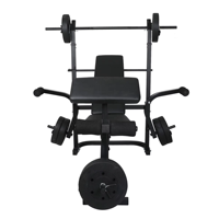 Banc de musculation Gymbopro de haute qualité, unisexe, multifonctionnel, réglable, pour l'entraînement de la force