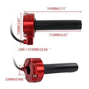 LING QI Poignée d'accélérateur en aluminium Twist <span class=keywords><strong>Action</strong></span> rapide Accélérateur à gaz avec câble pour vélo électrique Dirt Pit Bike électrique - Product Image 3