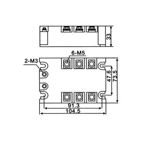 Dreiphasen-Halbleiter relais 10A 40A 25A 60A 80A 100A 120A 150A 200A Spezial SSR-H3200ZF MGR-3 032 3840Z für elektrische Heizung - Product Image 5