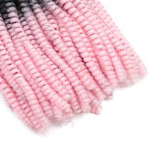 Cheveux exotiques africains Sharopul Spring Twist, longueur 12 pouces, 100 grammes, boucles rebondissantes, ligne de cheveux naturelle, densité 100%, pour <span class=keywords><strong>tresses</strong></span> Yanky Twist - Product Image 5