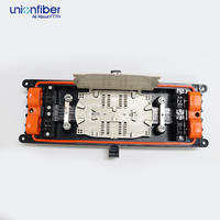 Boîtier de Jonction Fibre Optique Horizontal Extérieur Étanche IP68 24 Cœurs pour Projet FTTH, 24 Ports, Noir Personnalisé, Fermeture Mécanique à Vis pour Réseau