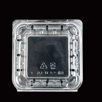Boîte de transport en plastique transparent durable pour myrtilles de 4,4 oz – Contenant à clapet transparent pour myrtilles