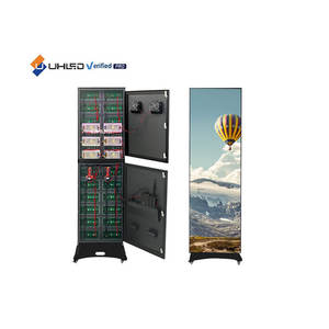 Schermo a <span class=keywords><strong>LED</strong></span> IP65 impermeabile 5000nit esterno <span class=keywords><strong>LED</strong></span> Poster segno Display con ruote facile da installare per la pubblicità esterna - Product Image 3