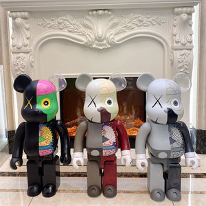 ตุ๊กตาหมี <span class=keywords><strong>Bearbrick</strong></span> ขนาด 70 ซม. <span class=keywords><strong>1000</strong></span>% แบบครึ่งตัว หมีบล็อก หมีรุนแรง ของตกแต่ง รูปปั้น <span class=keywords><strong>Bearbrick</strong></span> - Product Image 1