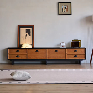 <span class=keywords><strong>Meuble</strong></span> <span class=keywords><strong>TV</strong></span> en bois massif de noyer, design <span class=keywords><strong>moderne</strong></span> mi-siècle, extensible, écologique, pour salon ou entrée - Product Image 1