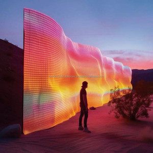 หน้าจอโฆษณา LED แบบโปร่งใส P20/P30/P15 สำหรับติดตั้งบนโดรน ปรับแต่งได้ตามต้องการ มาตรฐาน IP65 สำหรับการจัดการระยะไกลกลางแจ้ง - Product Image 6